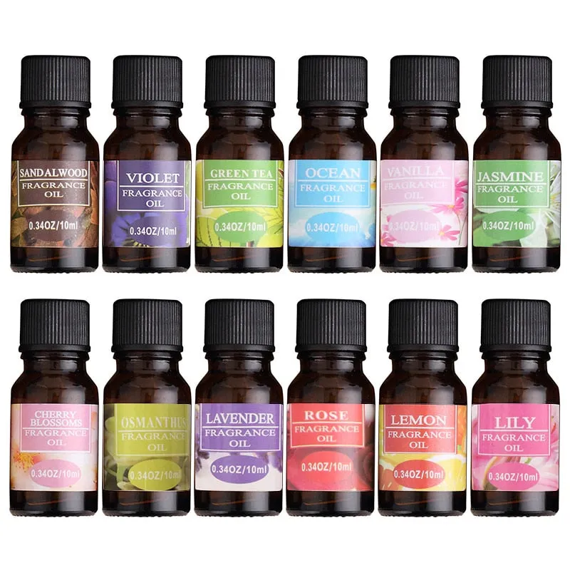 10ml Essential Oils For Aromatherapy Diffusers Pure Essential Oils Relieve Stress for Organic Body Massage Relax Skin Care TSLM2