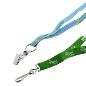 1/2” Recycled Screen Printed Lanyard