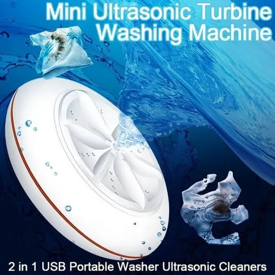 2 in 1 Ultrasonic Portable Turbo Washing Machine