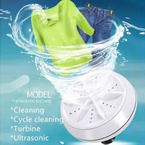 2 in 1 Ultrasonic Portable Turbo Washing Machine