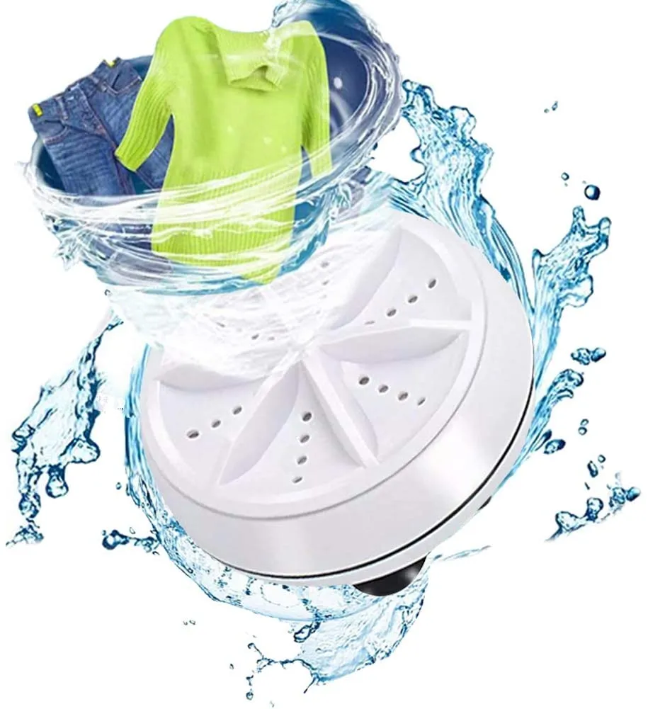 2 in 1 Ultrasonic Portable Turbo Washing Machine
