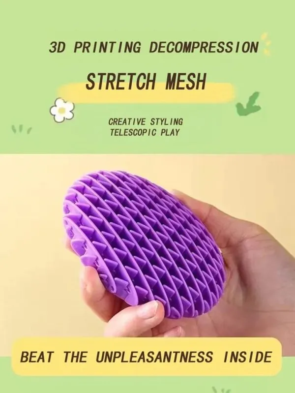 3d Decompression Stretch Mesh Toy | 3d Print Anti-stress Magic Worm