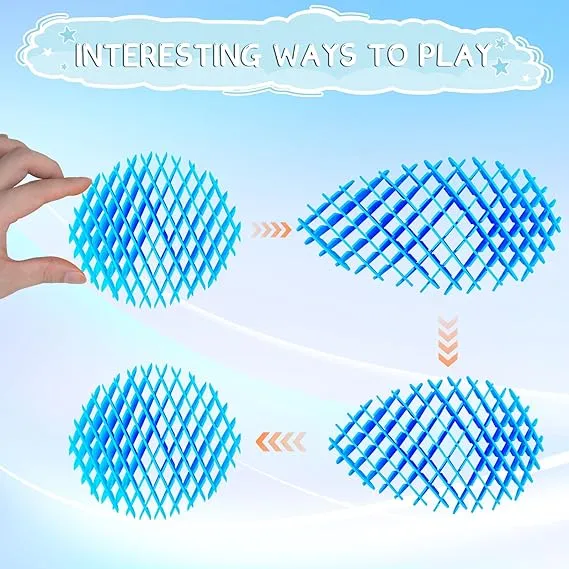 3d Decompression Stretch Mesh Toy | 3d Print Anti-stress Magic Worm