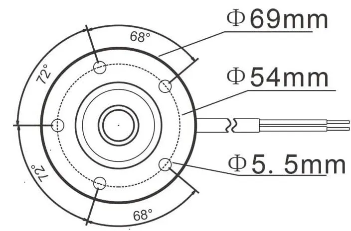 500mm 5-Hole Fuel or Water Level Sensor