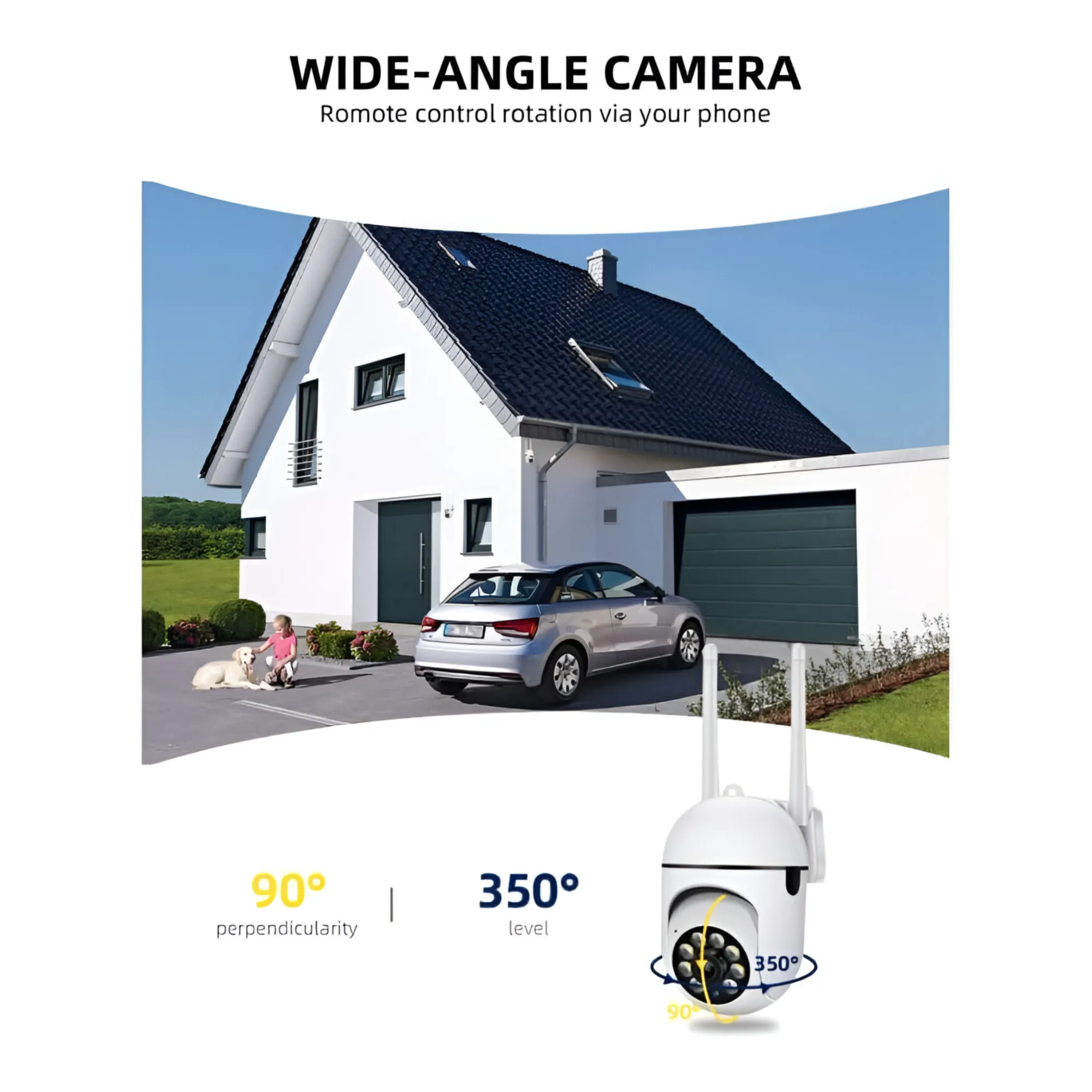 5G-Enabled Yoose App-Compatible Waterproof Outdoor WiFi Surveillance Camera