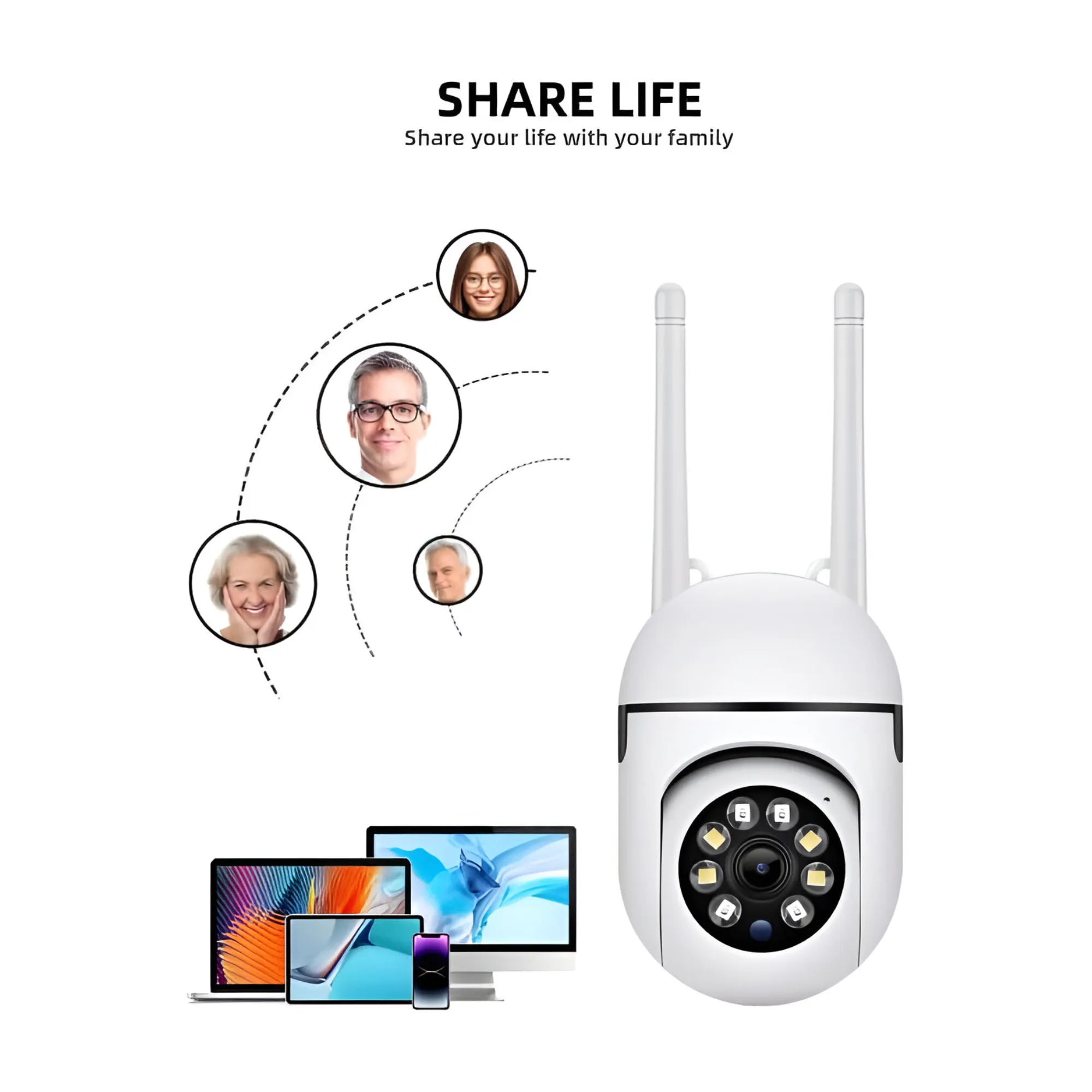 5G-Enabled Yoose App-Compatible Waterproof Outdoor WiFi Surveillance Camera