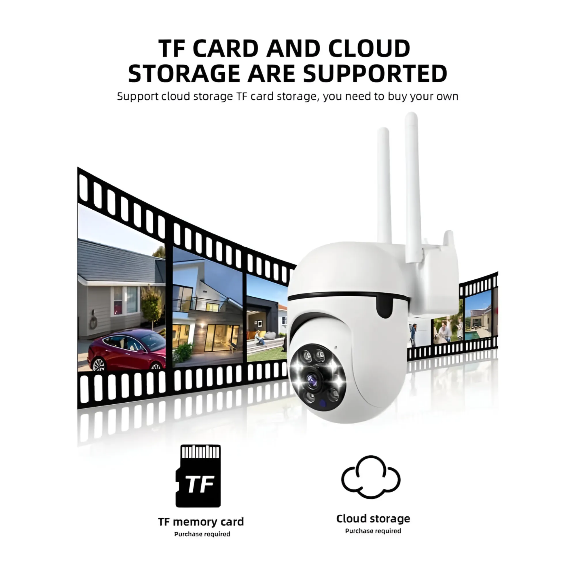 5G-Enabled Yoose App-Compatible Waterproof Outdoor WiFi Surveillance Camera