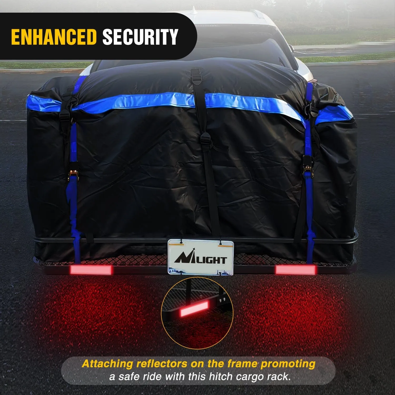 60 x 20 x 7.87 Inch Hitch Cargo Carrier