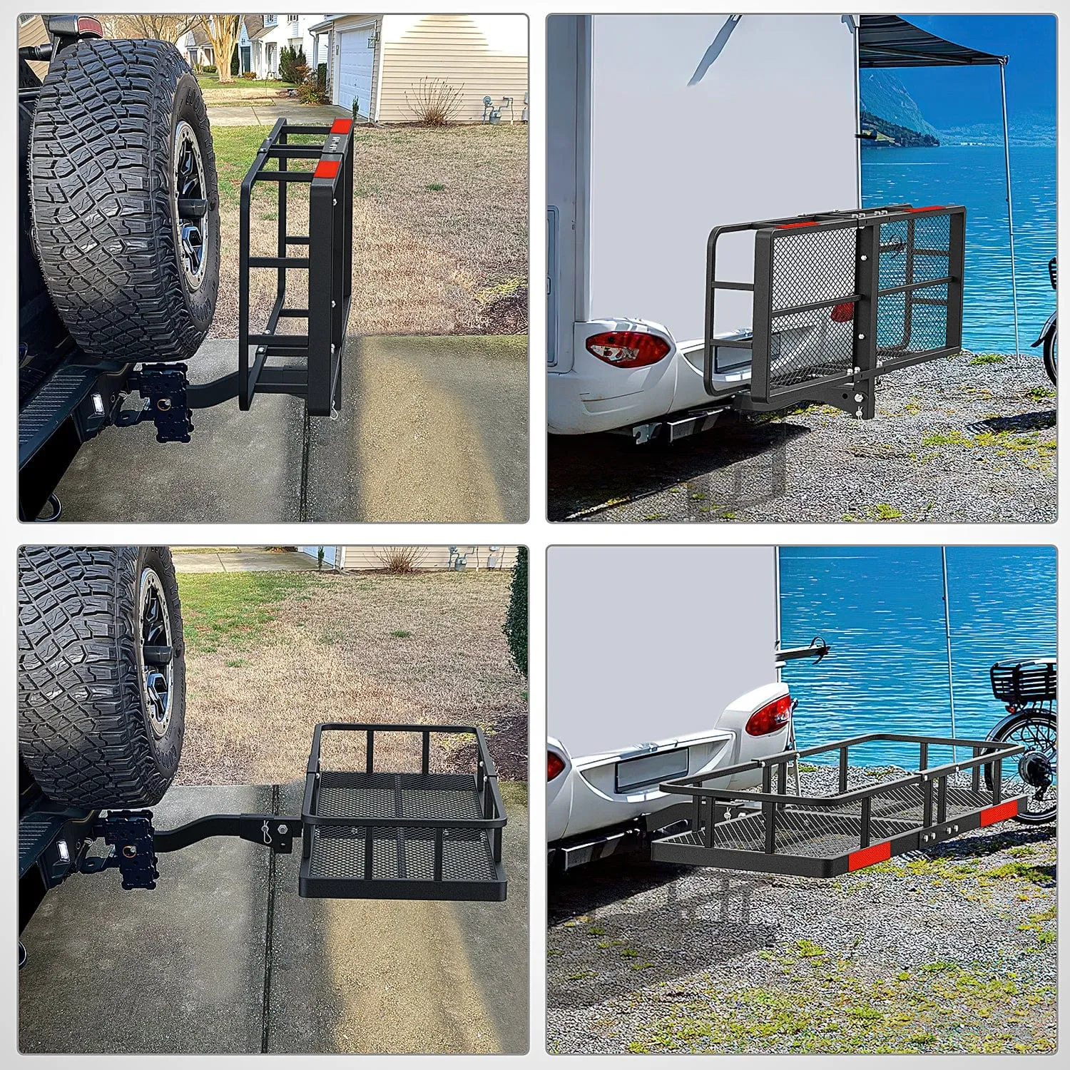 60 x 20 x 7.87 Inch Hitch Cargo Carrier