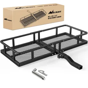 60 x 24 x 7.87 Inch Hitch Cargo Carrier & 5/8Inch Hitch Pin Clip Fits 2-Inch Receiver
