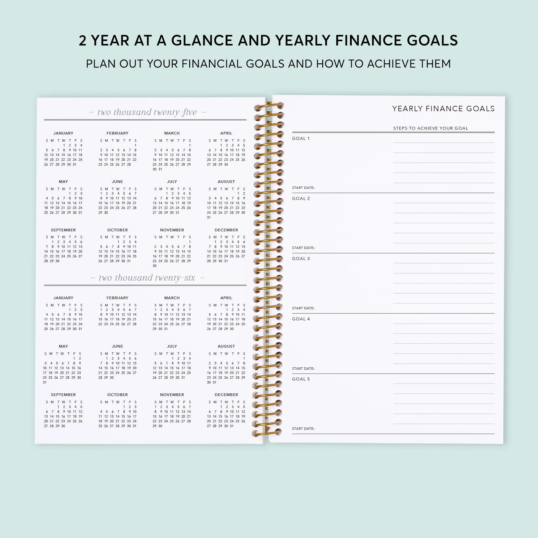 6x9 Budget Planner - Abstract Florals Multicolor