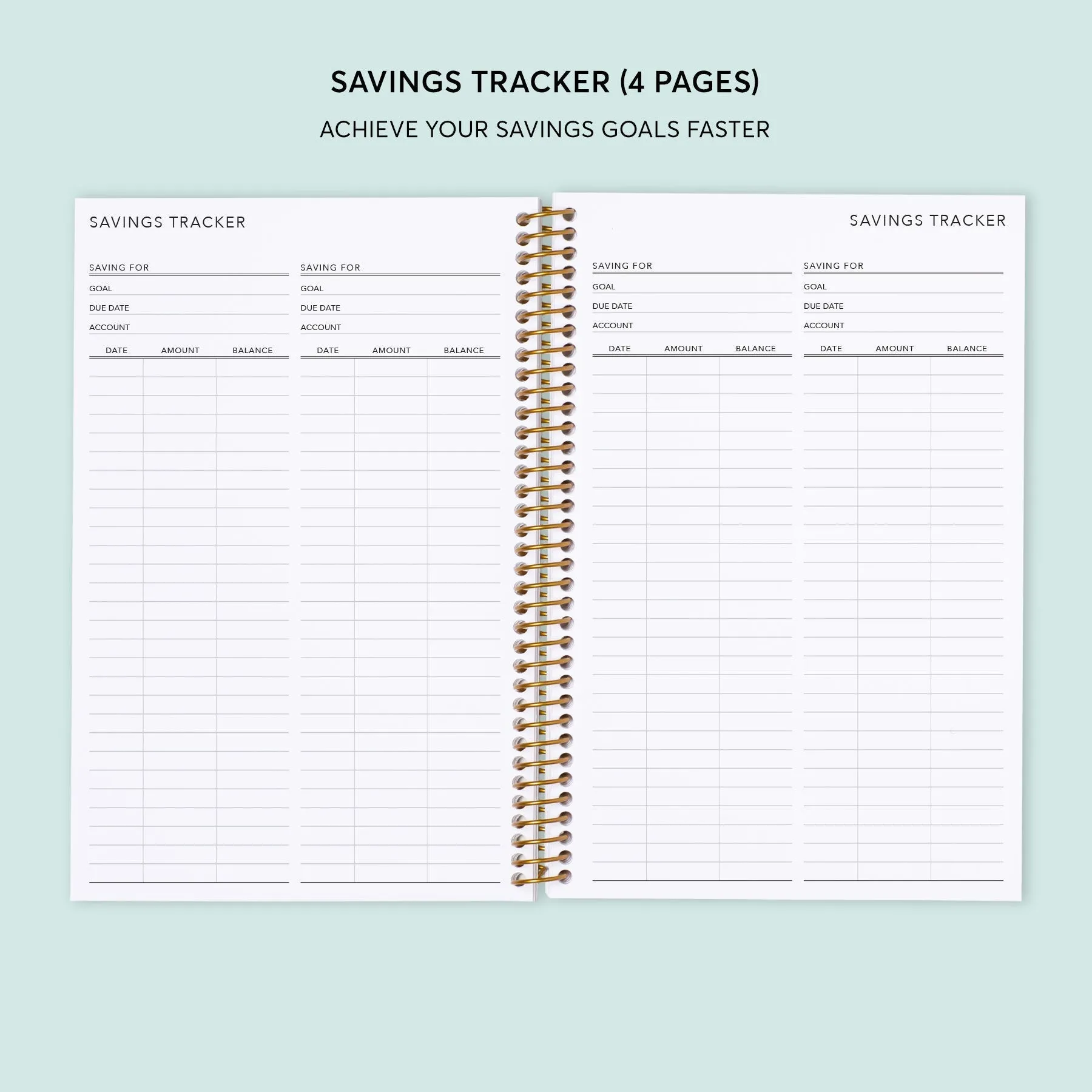 6x9 Budget Planner - Abstract Florals Multicolor