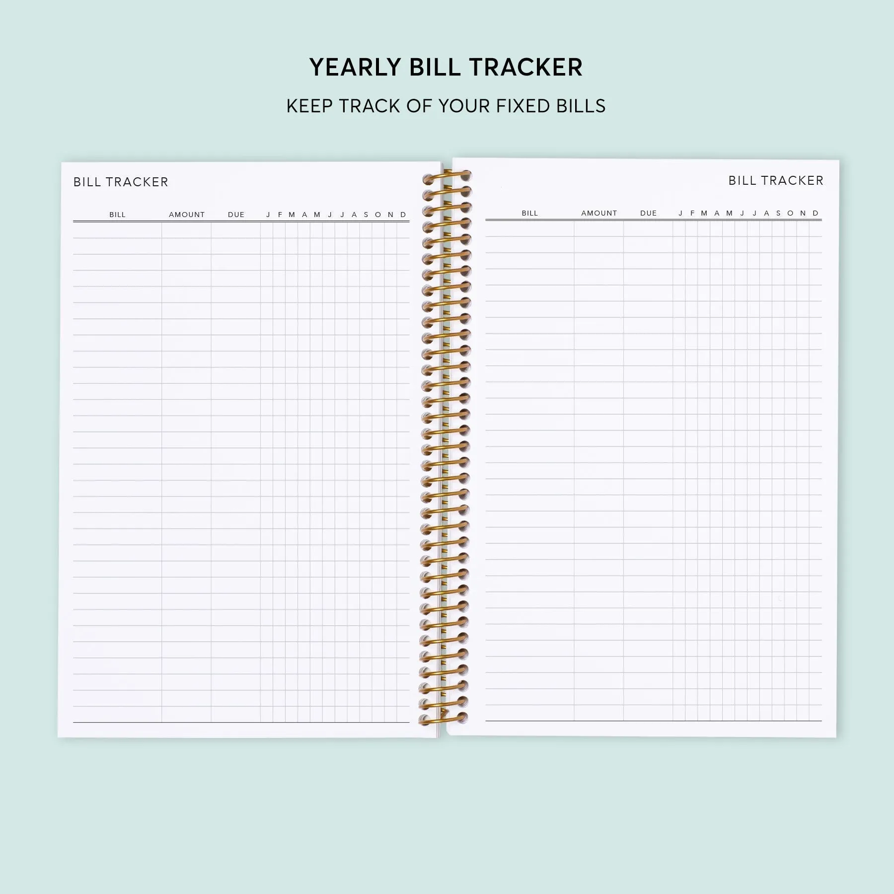 6x9 Budget Planner - Abstract Florals Pink Multicolor