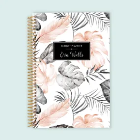 6x9 Budget Planner - Blush Gray Tropical