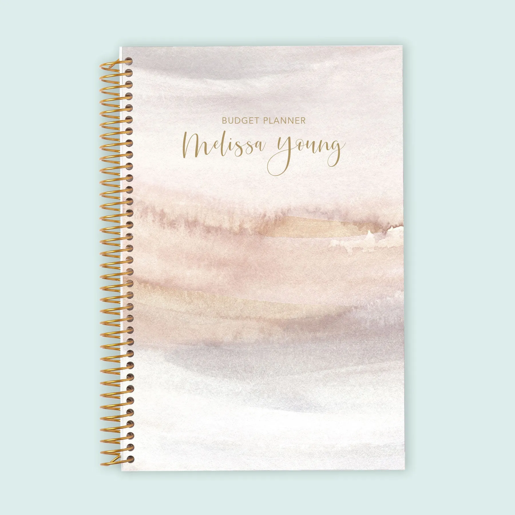 6x9 Budget Planner - Neutral Gradient Watercolor