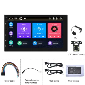 7-inch Car Radio Wired Carplay MP5 Player Universal GPS Bluetooth