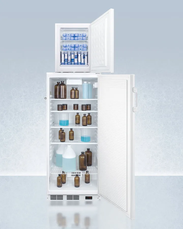 Accucold 24" Wide All-Refrigerator/All-Freezer Combination with Probe Holes - FFAR10-FS30LSTACKPRO