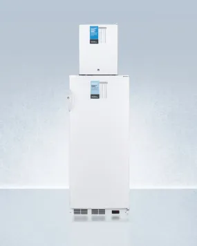 Accucold 24" Wide All-Refrigerator/All-Freezer Combination with Probe Holes - FFAR10-FS30LSTACKPRO