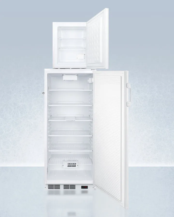 Accucold 24" Wide All-Refrigerator/All-Freezer Combination with Probe Holes - FFAR10-FS30LSTACKPRO