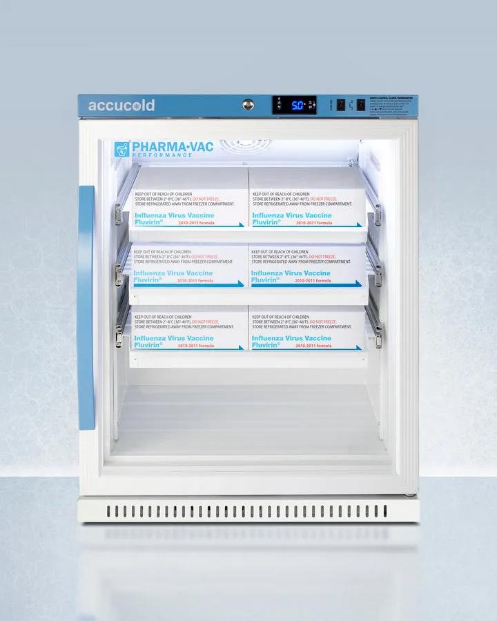 Accucold 6 Cu.Ft. ADA Height Vaccine Refrigerator with Removable Drawers - ARG6PVDR