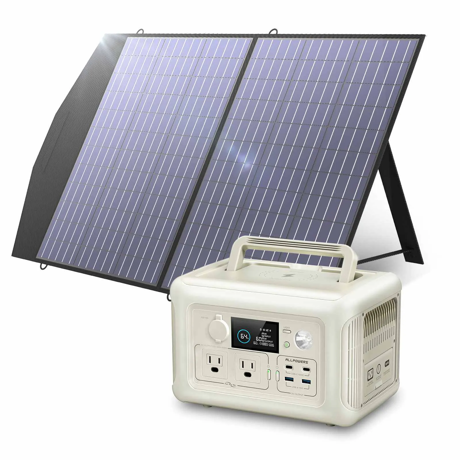 ALLPOWERS R600 Portable Power Station 600W 299Wh LiFePO4 Battery