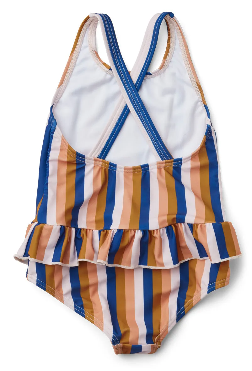 Amara Swimsuit - Light Lavender / Surf Blue Mix
