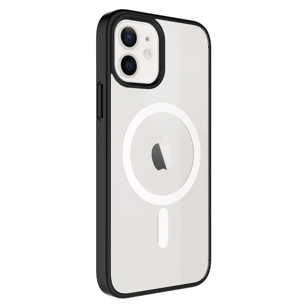 AMPD TPU / Acrylic Hard Shell MagSafe Case with Colored Bumper for Apple iPhone 12 / iPhone 12 Pro by AMPD