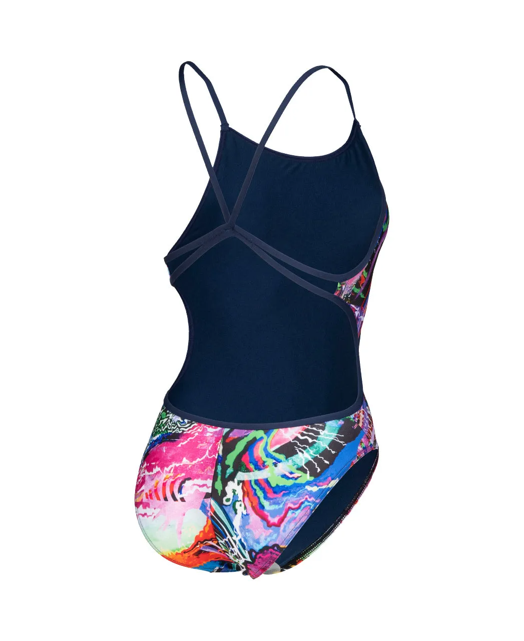 Arena Womens Lace Back Allover One Piece