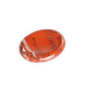 Artistone 2" Red Jasper Thumb Worry Stone Healing Crystal Polished Chakra Pocket Palm Stone for Anxiety Stress Relief Meditation