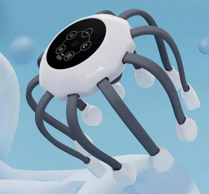 Automatic Octopus Hair Scalp Vibration Massager