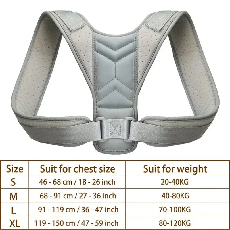 Back Shoulder Posture Corrector Adjustable Belt Clavicle Spine Support Reshape Your Body Home Office Sport Upper Neck Brace