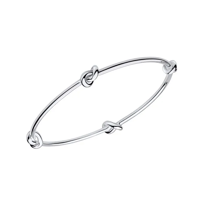 Beginnings Sterling Silver Love Knot Bangle