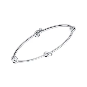 Beginnings Sterling Silver Love Knot Bangle