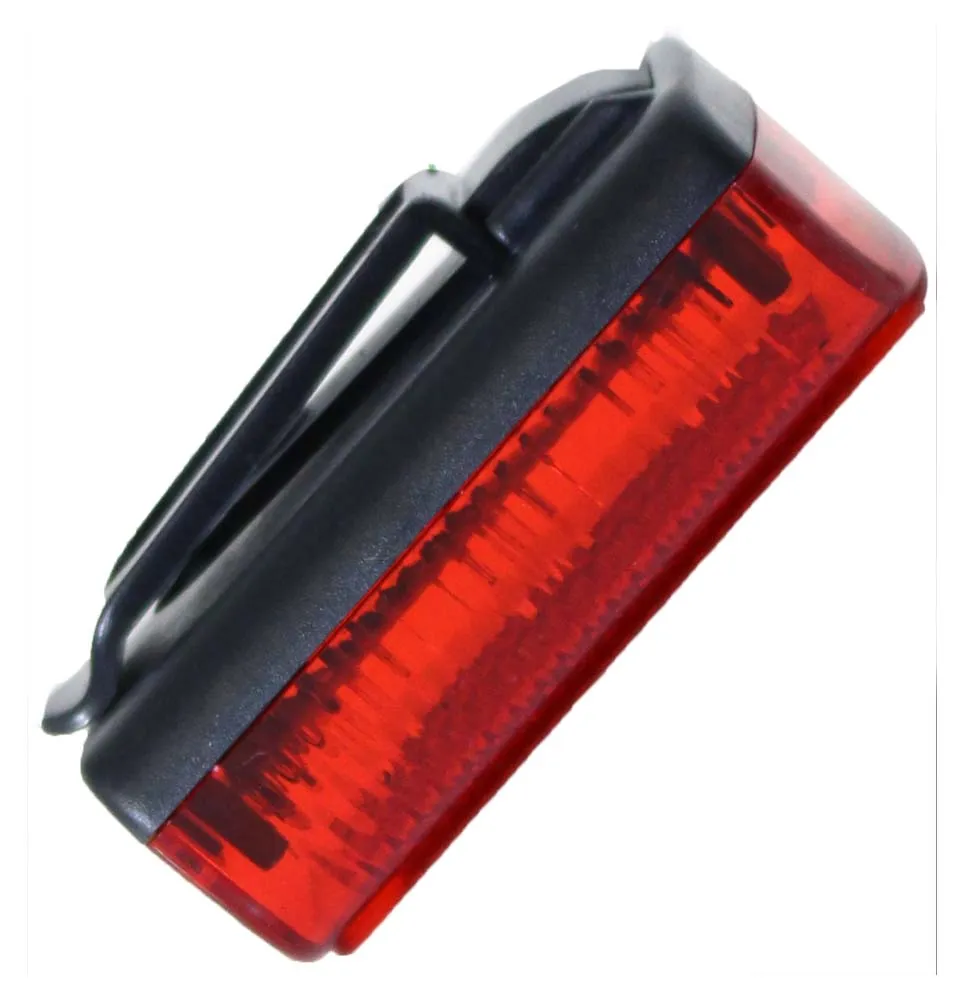 Bicycle Clip-on Tail Light with 3 Red LED Lights Inside