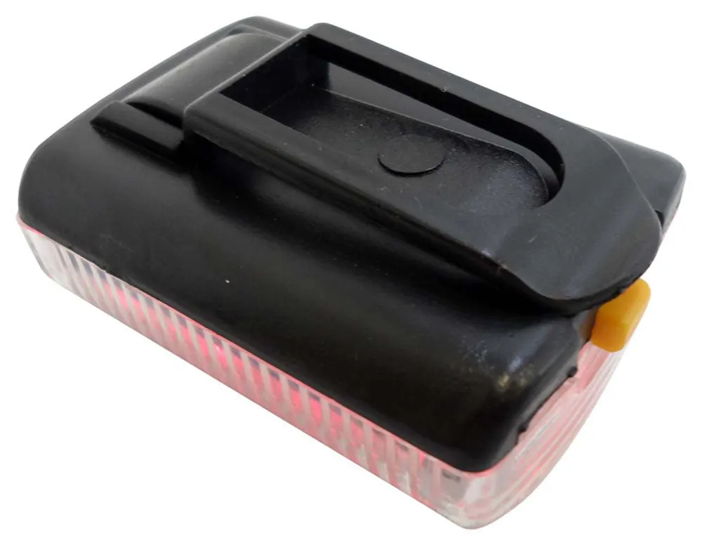 Bicycle Clip-on Tail Light with 3 Red LED Lights Inside