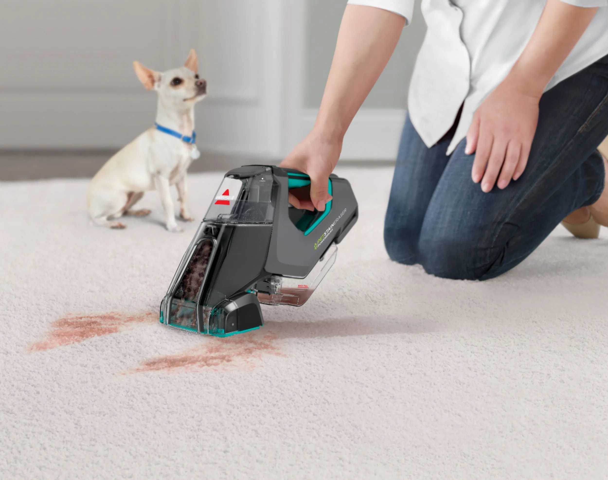 Bissell Pet Stain Eraser PowerBrush Plus Portable Carpet Cleaner