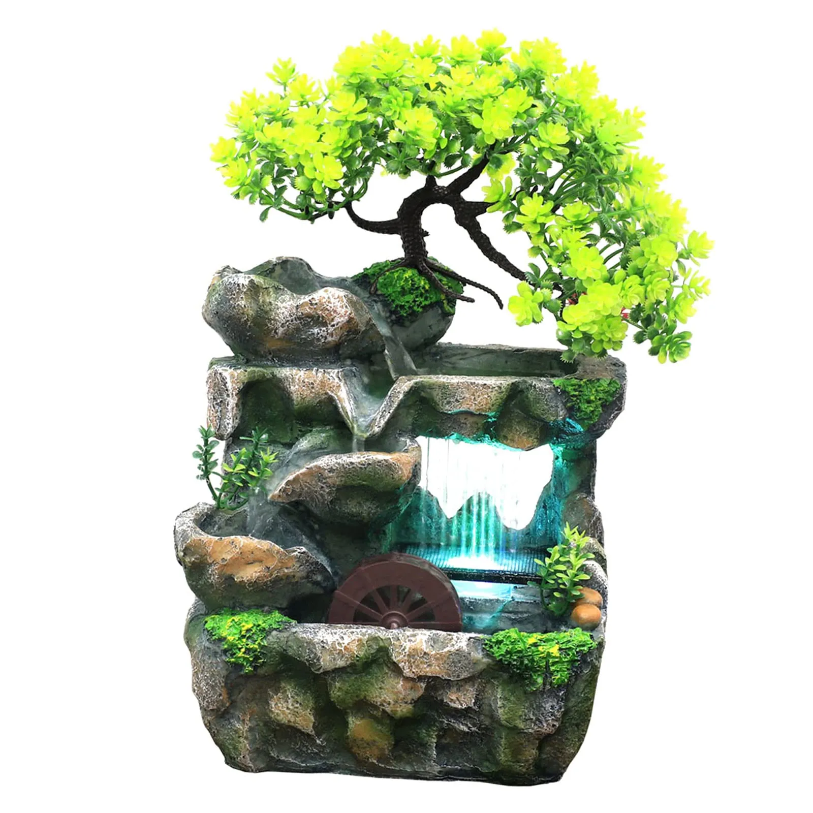 BNF Indoor Water Fountains Rockery Tabletop Waterfall Fountain Decoration Home Decor | Indoor Fountains| Indoor Fountains Multicolour