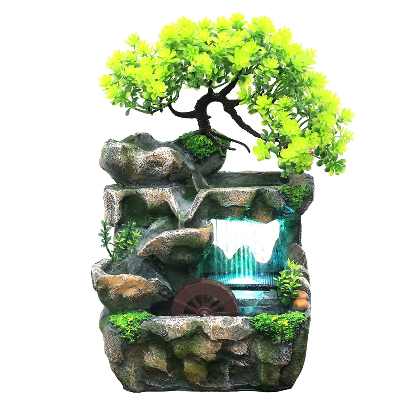 BNF Indoor Water Fountains Rockery Tabletop Waterfall Fountain Decoration Home Decor | Indoor Fountains| Indoor Fountains Multicolour