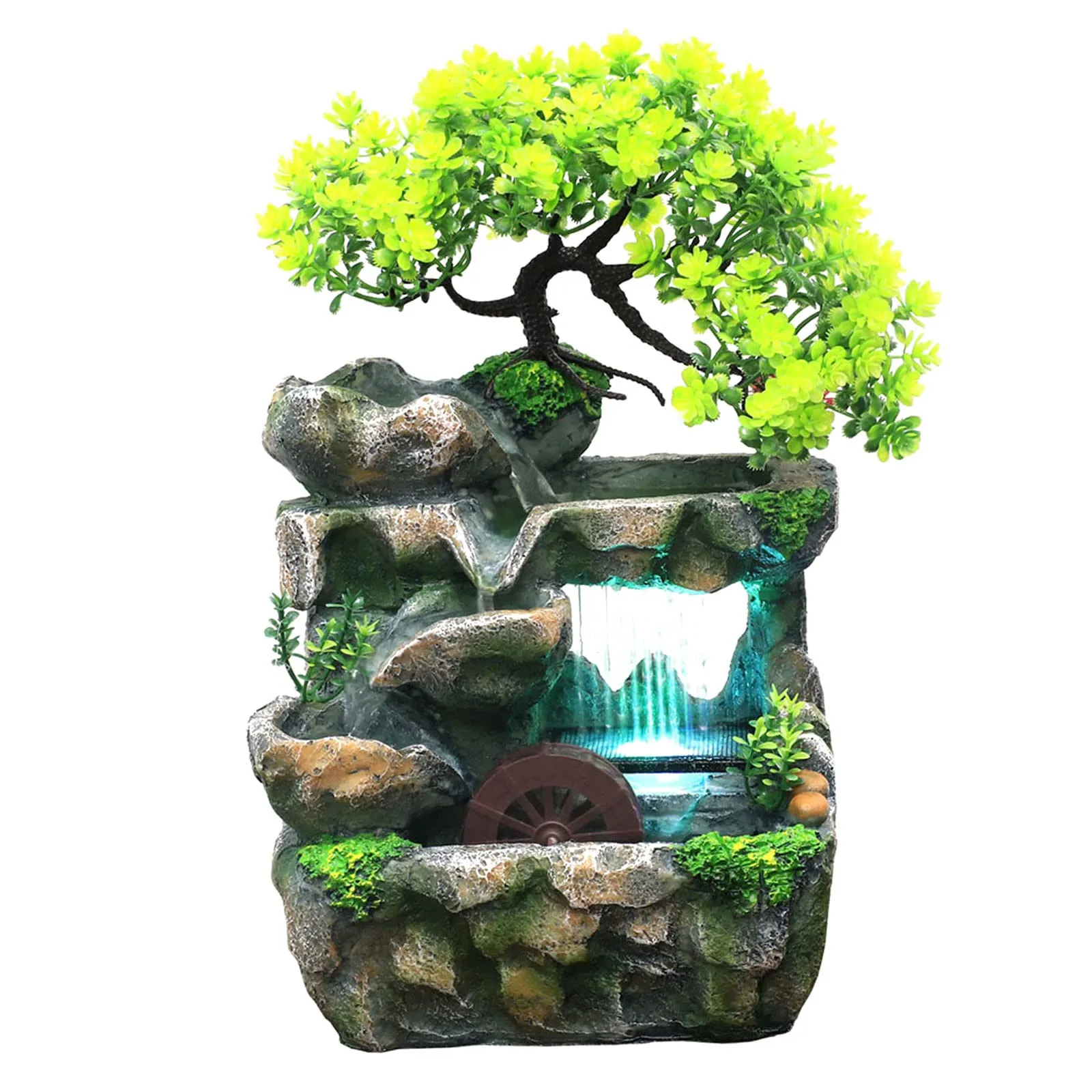 BNF Indoor Water Fountains Rockery Tabletop Waterfall Fountain Decoration Home Decor | Indoor Fountains| Indoor Fountains Multicolour