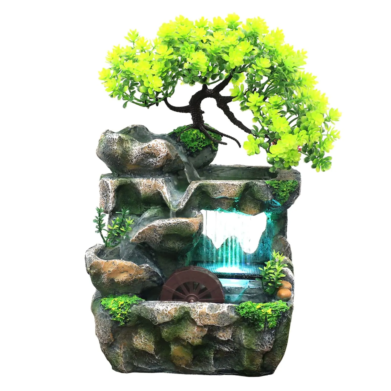 BNF Indoor Water Fountains Rockery Tabletop Waterfall Fountain Decoration Home Decor | Indoor Fountains| Indoor Fountains Multicolour