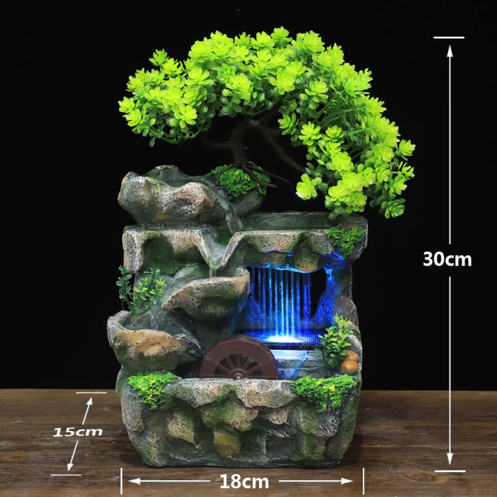 BNF Indoor Water Fountains Rockery Tabletop Waterfall Fountain Decoration Home Decor | Indoor Fountains| Indoor Fountains Multicolour