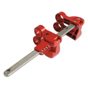 Brady® Pipe Blind Flange Lockout Devices, 0.281 in Dia. Shackle, 7w x 14.75h, Red, 149228