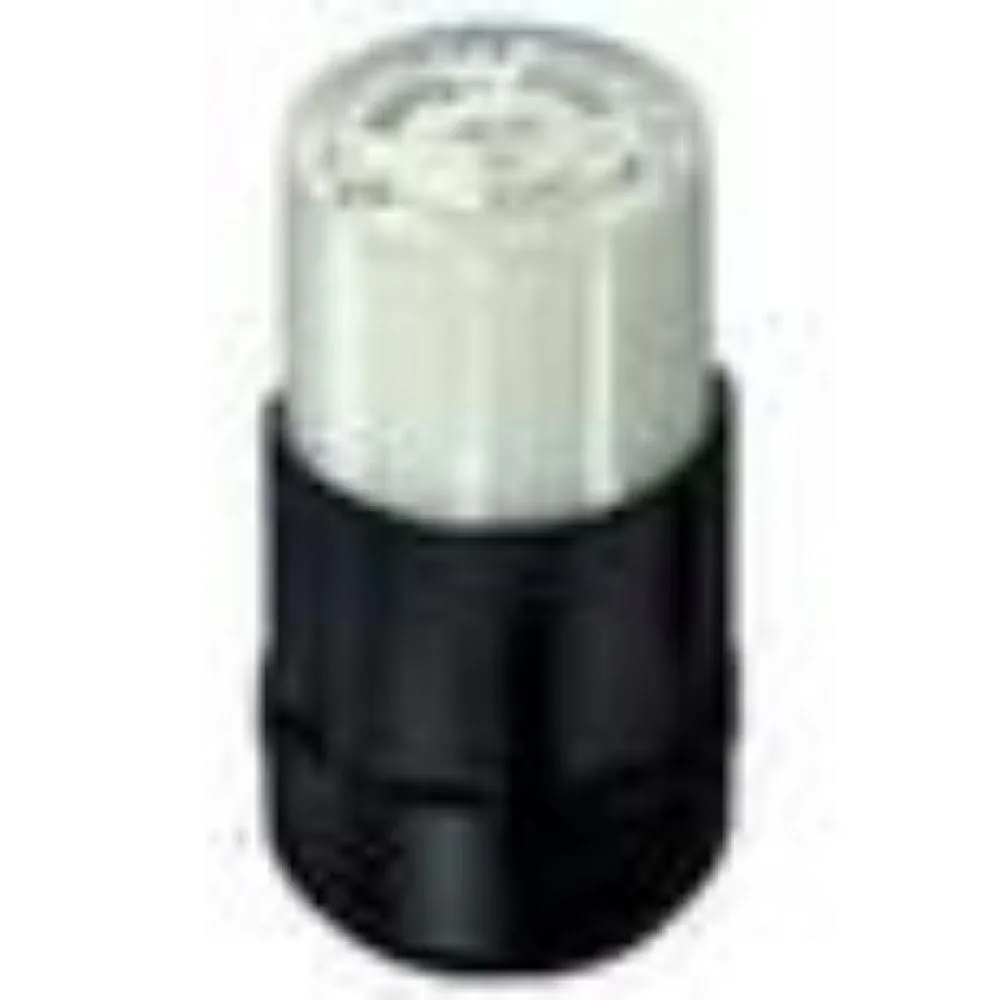 C2623 Leviton Locking Connector, 30 Amp, 250 Volt, Industrial Grade - Black/White