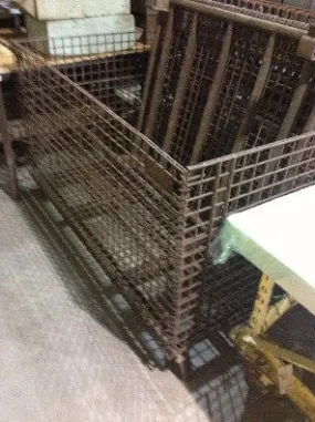 Cage, collapsible, steel