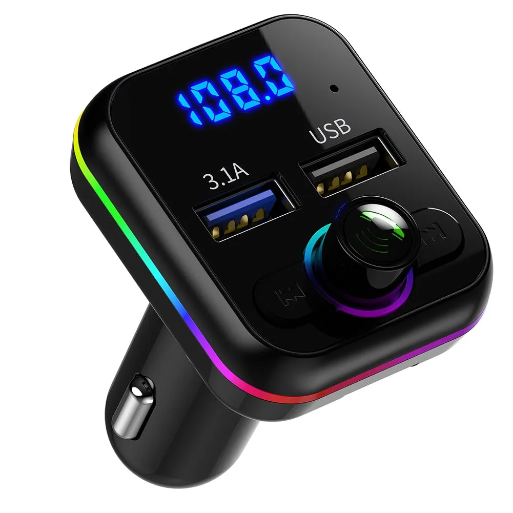 Car Mp3 Music Player Bluetooth-compatible V5.0 Hands Free Call