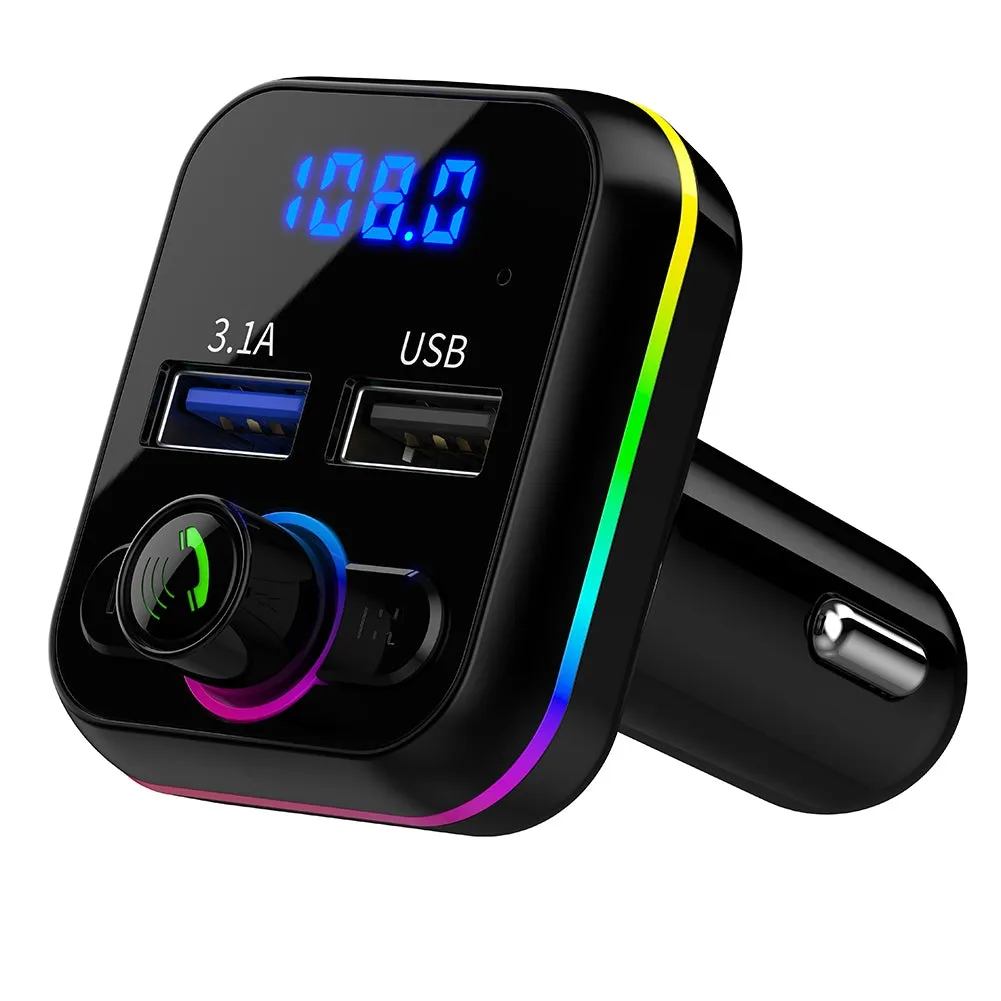 Car Mp3 Music Player Bluetooth-compatible V5.0 Hands Free Call