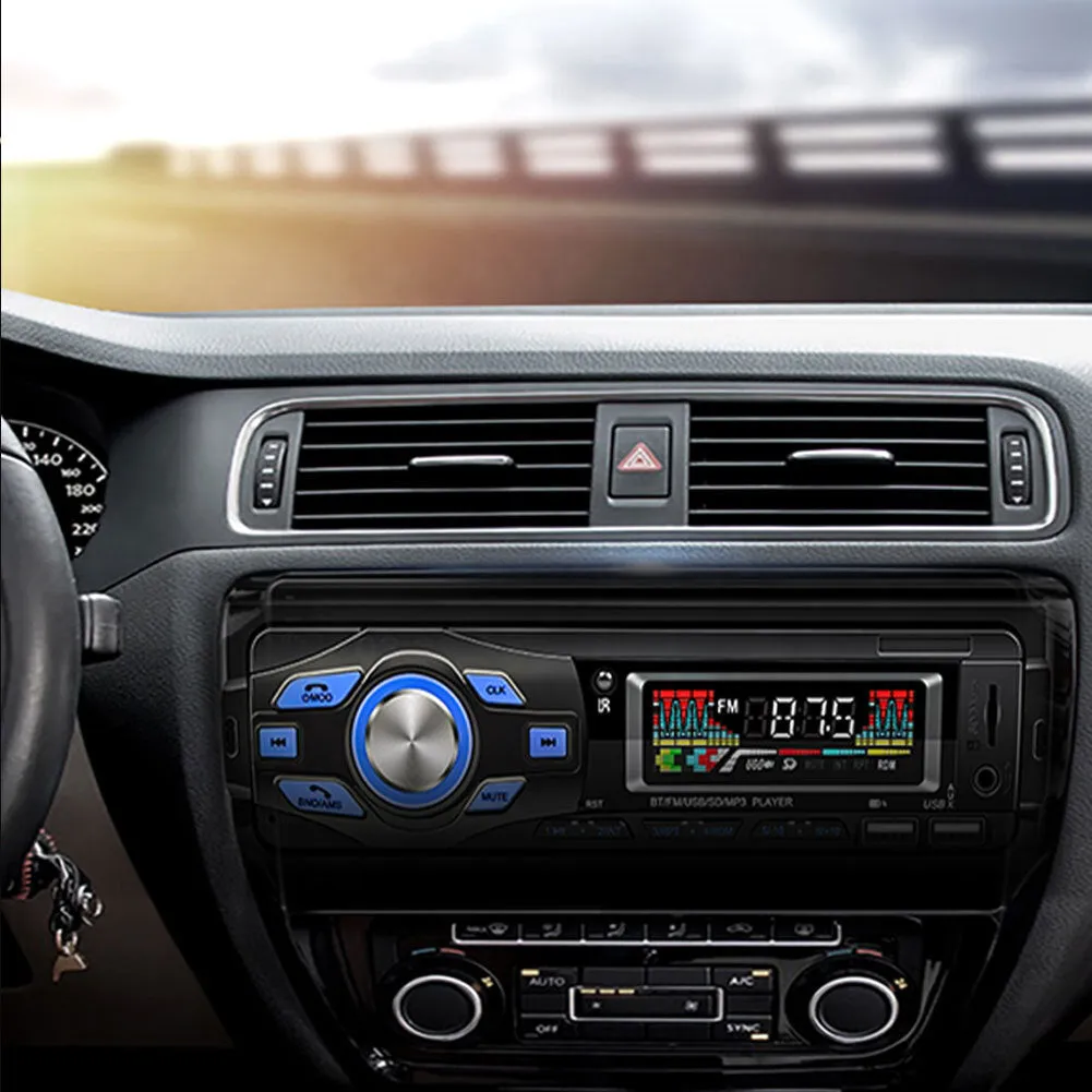 Car MP3 Player Bluetooth FM Radio Hands Free Calling Power