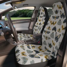 Car Seat Cover, Boho Butterfly Luna Moth Seat Covers, Cottagecore Hippie Car Decor, Celestial Car Accessories for Women, Vehicle Decorations