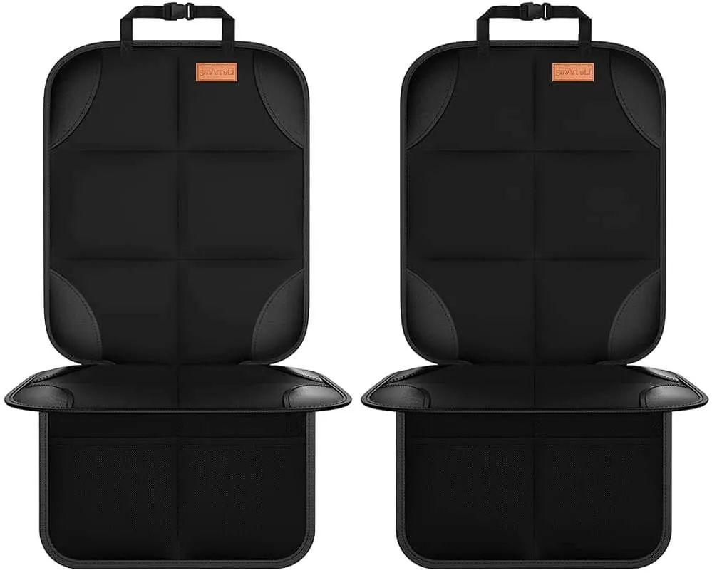 Car Seat Covers non-slip mesh pockets