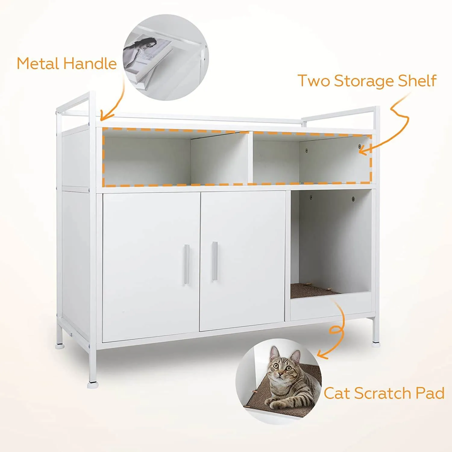 Cat Litter Box Storage Cabinet HW1193